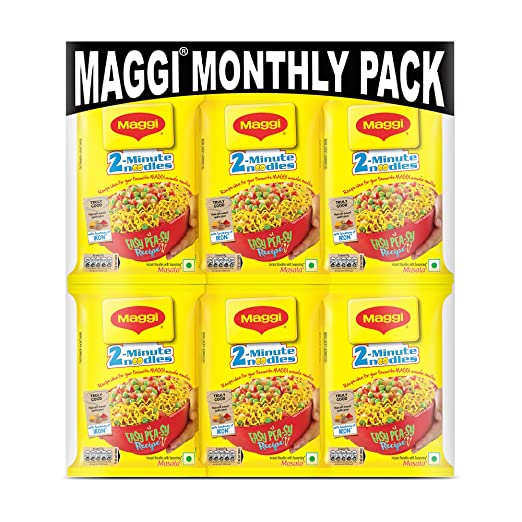 Maggi 2-Minute Masala Instant Noodles, 70 grams (Pack of 18)