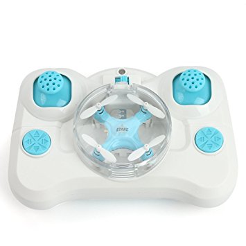oneCase Cheerson CX-STARS 2.4G 4 Channel Colorful LED RC Mini Quadcopter Pocket Drone Helicopter UFO - Light Blue
