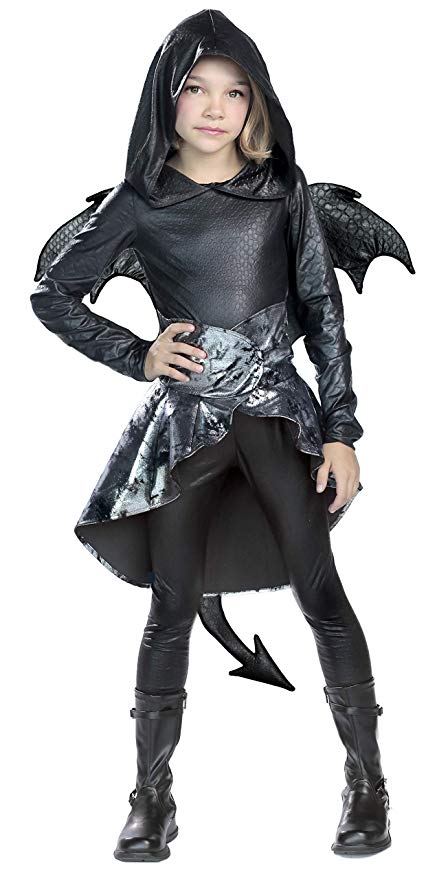 Princess Paradise Onyx Dragon Costume, Medium