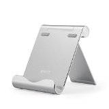 Ultra Light Upgrade Anker Aluminum Multi-Angle Universal Phone and Tablet Stand for iPhone iPad Samsung Galaxy HTC Nexus and More Silver