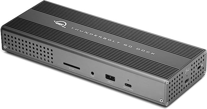 OWC Thunderbolt Go Dock, 11 Ports, Built-in Power, 90W Charging, Compatible with Mac Thunderbolt and USB-C PC, iPad, Chromebooks and Android Devices, OWCTB4DKG11P