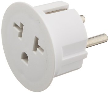 OREI American USA To European Schuko Germany Plug Adapters CE Certified Heavy Duty - 2 Pack