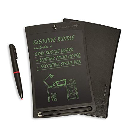 Boogie Board Jot 8.5 LCD Writing Tablet   Stylus Smart Paper for Drawing Note Taking eWriter - Gray with Bonus Folio Cover