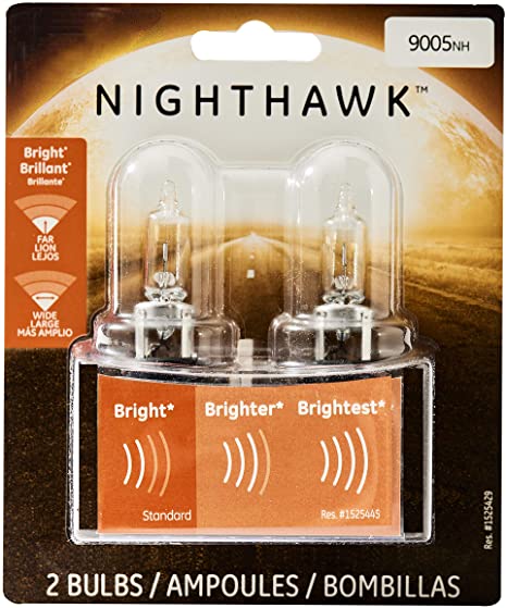 GE 9005NH/BP2 Nighthawk Headlight Bulbs (High-Beam) - Pack of 2