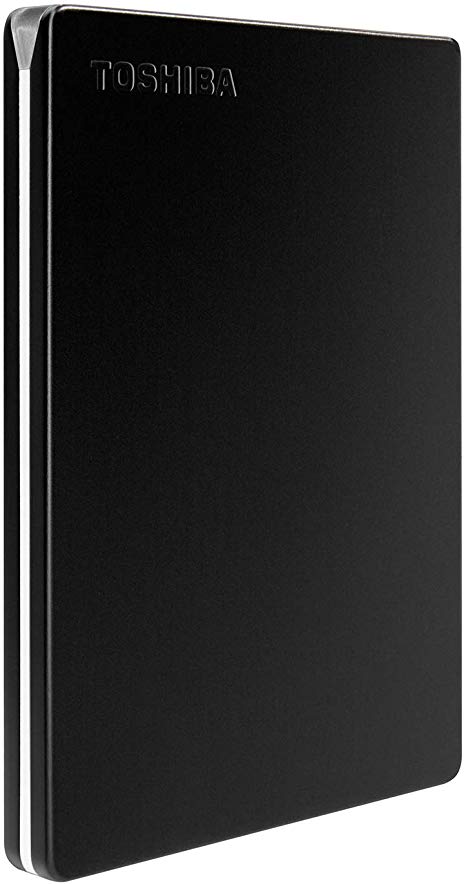 Toshiba Canvio Slim 1TB Portable External Hard Drive USB 3.0, Black (HDTD310XK3DA)