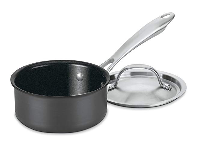 Cuisinart GG19-14 GreenGourmet Hard-Anodized  Nonstick 1-Quart Saucepan with Cover