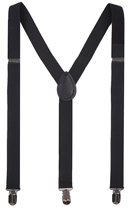 BODY STRENTH Patterned Suspenders Braces for Men Adjustable with Strong Clips
