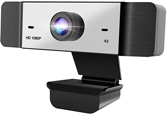 1080p Webcam with Microphone FHD Web Camera for Computers USB Video Streaming for PC Laptop Desktop Mac, No Delay Video Calling for Conference, Gaming, Online Classes
