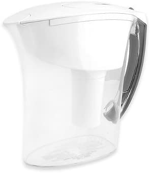 Brita 6-Cup Amalfi Pitcher up to 40 gallons of water (White)