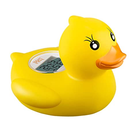 b&h Baby Thermometer, The Infant Baby Bath Floating Toy Safety Temperature Thermometer (Lady Duck)