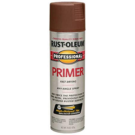 Rust-Oleum 7569838 Professional Primer Spray Paint, 15 oz, Red Primer