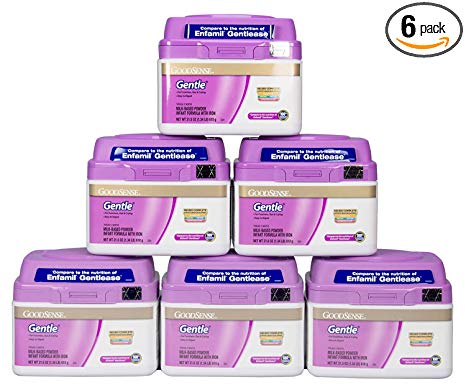 GoodSense Gentle Milk-Based Powder Infant Formula with Iron, 6 Count