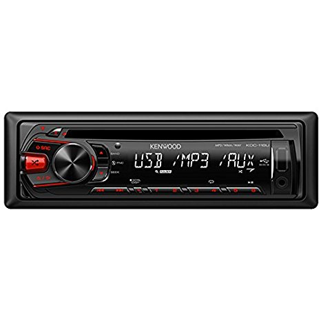 Kenwood KDC-162U Car CD/MP3 Player - 88 W RMS - iPod/iPhone Compatible - Single DIN KDC162U