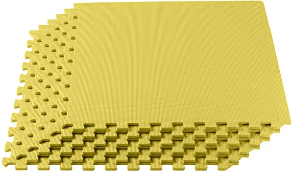 We Sell Mats 1/2 Inch Thickness Multipurpose EVA Foam Floor Tiles, Interlocking Floor Mat for Indoor Gym and Home Use, 24 in x 24 in