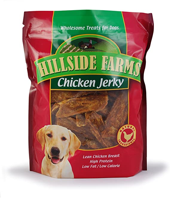 Hillside Farms Filler Free Chicken Breast Jerky, Premium Dog Treats, 32 oz. Bag