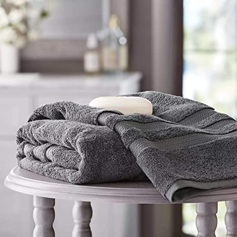 Member's Mark Hotel Premier Collection 100% Cotton Luxury Bath Towel, Grey