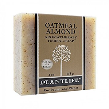 Oatmeal Almond 100% Pure & Natural Aromatherapy Herbal Soap- 4 oz (113g)
