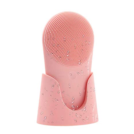 Facial Cleansing Brush,Waterproof Facial Brush and 8 levels Rechargeable Cleanser Brush Deep Cleansing Silicone Facial Massager for Skin Care Tool