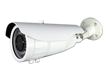 Aposonic A-TV2BV06 HD-TVI 1080P 2.8-12mm 42 IR LEDs Weather-Proof Surveillance Bullet Camera (White)