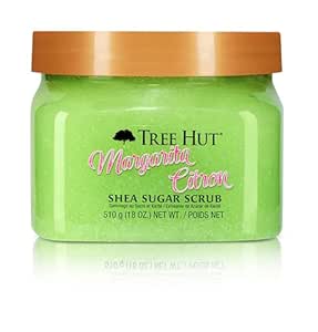 Tree Hut Margarita Citron Shea Sugar Scrub 18 Oz, Ultra Hydrating and Exfoliating Scrub for Nourishing Essential Body Care