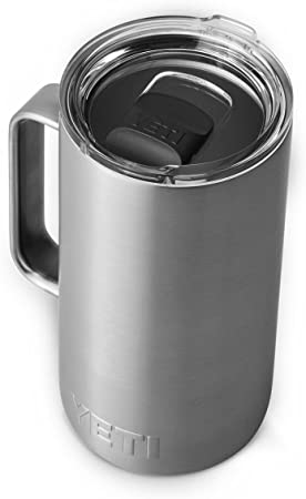 YETI Rambler 24 oz Mug, Vacuum Insulated, Stainless Steel with MagSlider Lid, Stainless