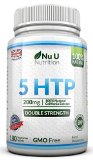 Double Strength 200mg 5-HTP 9733 100 MONEY BACK GUARANTEE 9733 Feel Better or Your Money Back - 100 Natural 5-HTP Griffonia Extract - Can Help Increase Serotonin Levels - Positive Mood Support Reducing Depression Anxiety and Promoting Healthy Sleep Patterns