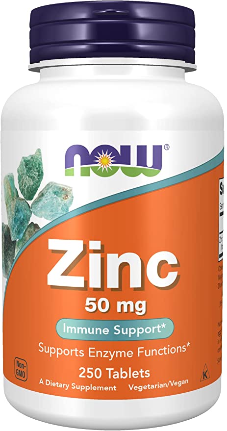 Now Foods - Zinc 50 Mg - 250 Tabs