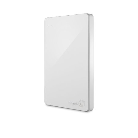 Seagate - Backup Plus Slim 2TB External USB 3.0/2.0 Portable Hard Drive - White