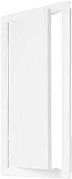 ECOPRO VENT 8inch x 16inch White Plastic Access Panel. Service Shaft Door Panel. Plumbing, Electricity, Heating, Alarm Wall Access Panel Drywall. Bathroom Services Access Hole Cover. (8inch x 16inch)