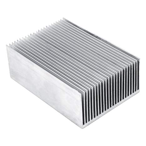 1pc Aluminum Heat Sink Heatsink Module Cooler Fin for High Power Led Amplifier Transistor Semiconductor Devices with 23 pcs Fins 3.93"(L) x 2.71"(W) x 1.41"(H) / 100mm (L)x 69mm(W) x 36mm(H)