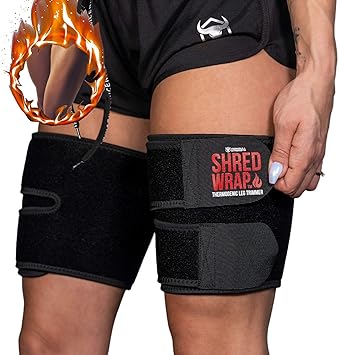 Iron Bull Strength Shred Wraps for Legs - Thermogenic Thigh Trimmers for Weight Loss - Premium Fat Burning Bands with Slimming Technology - Leg Body Wraps Toner and Shaper