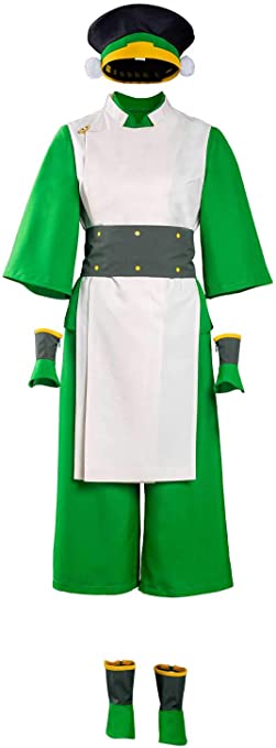 Avatar Toph Beifong Outfit Halloween Cosplay Costume Full Set