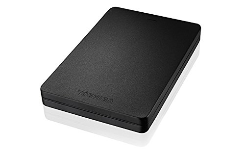 Toshiba Canvio Alu 1TB Portable External Hard Drive 2.5 Inch USB 3.0 - Black - HDTH310EK3AA