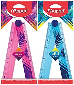 Maped Cosmic Folding 30cm Ruler (Assorted Colours)