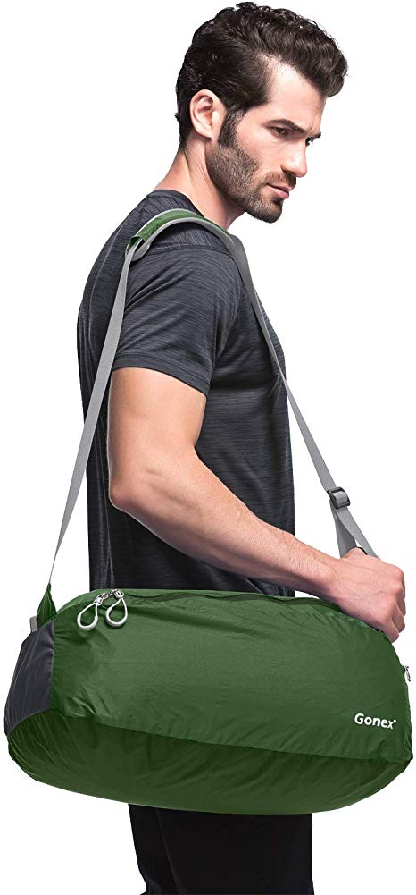Gonex Small Duffel Bag, Packable Travel Duffle Shoulder Bag 38L 7 Colors Choices
