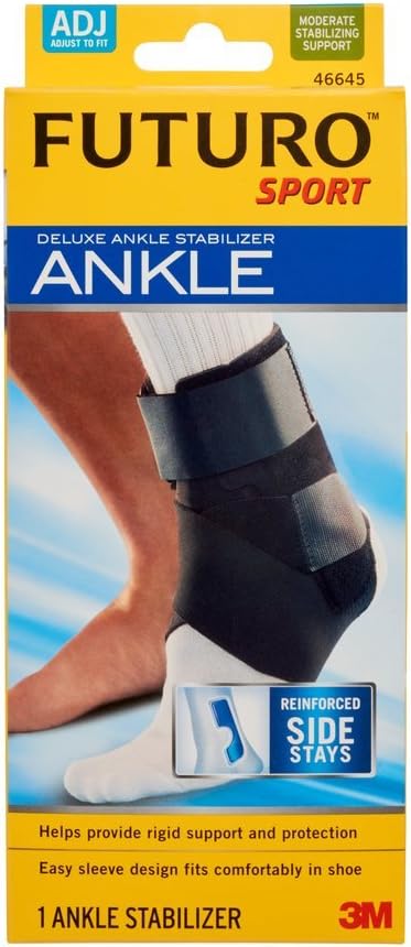Futuro Sport Deluxe Ankle Stabilizer, One Size Adjustable (Pack of 2)