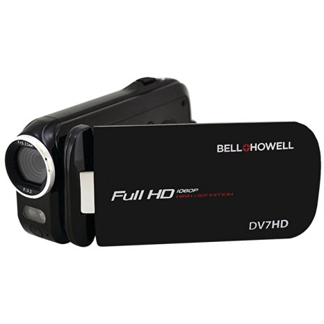 Bell Howell Slice2 DV7HD-BK Full 1080p HD Camcorder with Touchscreen and 60x Zoom with 3-Inch LCD (Black)