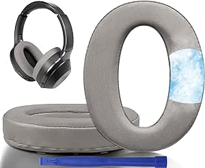 SOULWIT Cooling Gel Replacement Earpads Cushions for Sony WH-1000XM2 (WH1000XM2) & MDR-1000X (MDR1000X) Headphones, Ear Pads with Noise Isolation Foam, Added Thickness (Gold)