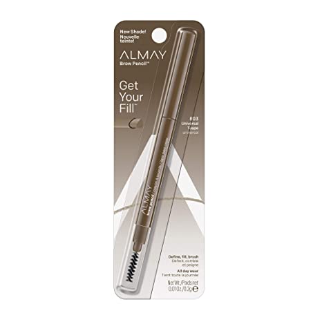 Almay Eyebrow Pencil, Universal Taupe, 1 count with eyebrow brush