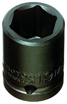 Stanley Proto J7417M 1/2-Inch Drive Impact Socket, 17mm, 6-Point