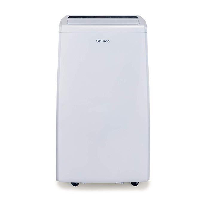 Shinco 8,000 BTU Portable Air Conditioner, 3-in-1 Floor AC Unit, Dehumidifier and Fan for Rooms Up to 300 Sq.Ft, Digital LED Display, Remote Control