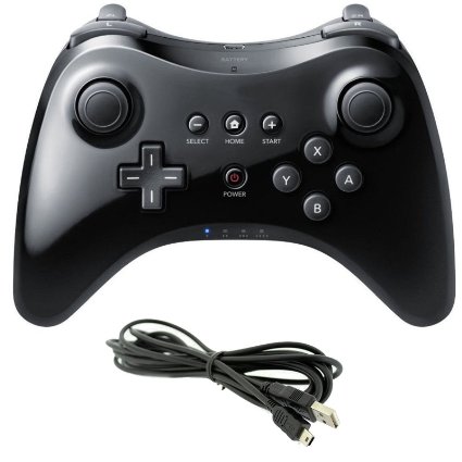 Mini Kitty® Black Wii U Pro Controller Bluetooth Wireless Controller For Nintendo Wii U