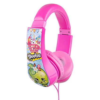 Shopkins Hp2-03033 Kid Friendly Headphones, Pink