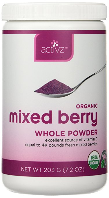 Activz Organic Mixed Berry Whole Powder 203 g/7.2 oz