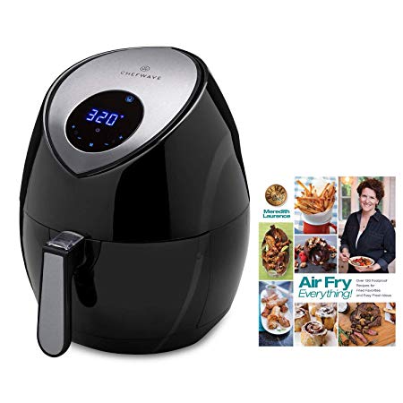 ChefWave 7.4-Quart Air Fryer With Air Fry Everything Foolproof Recipes Cookbook
