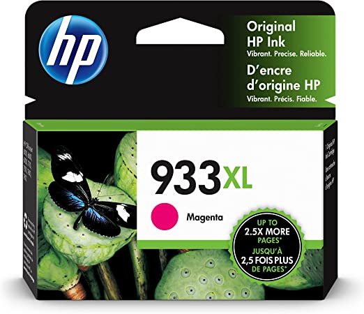 HP 933XL | Ink Cartridge | Magenta | Works with HP OfficeJet 6100, 6600, 6700, 7110, 7510, 7600 Series | CN055AN