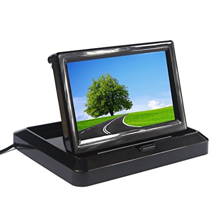5 Inch Digital TFT LCD Color Car Rear View Monitor Screen for Parking Backup Camera, 16:9 High Definition 800 X480 Pixel