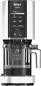 Ninja CREAMi Ice Cream Maker, for Gelato, Mix-ins, Milkshakes, Sorbet, Smoothie Bowls & More, 7 One-Touch Programs, with (2) Pint Containers & Lids, NC301CWH, White (Canadian Version)