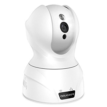Aiguozer 720P Home Wifi Wireless IP Camera Video Baby Monitor Security Camera Surveillance System Plug/Play,Pan/Tilt, Night Vision,Motion Detection, Two-Way Audio (White)